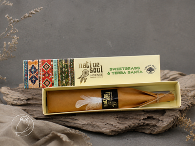 "Räucherstäbchen SWEETGRASS & YERBA SANTA“